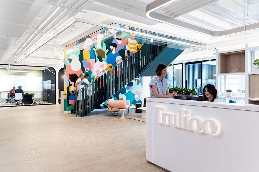 Inside Trulioo's Mount Pleasant headquarters, complete with a pub, library and Pokémon mascot