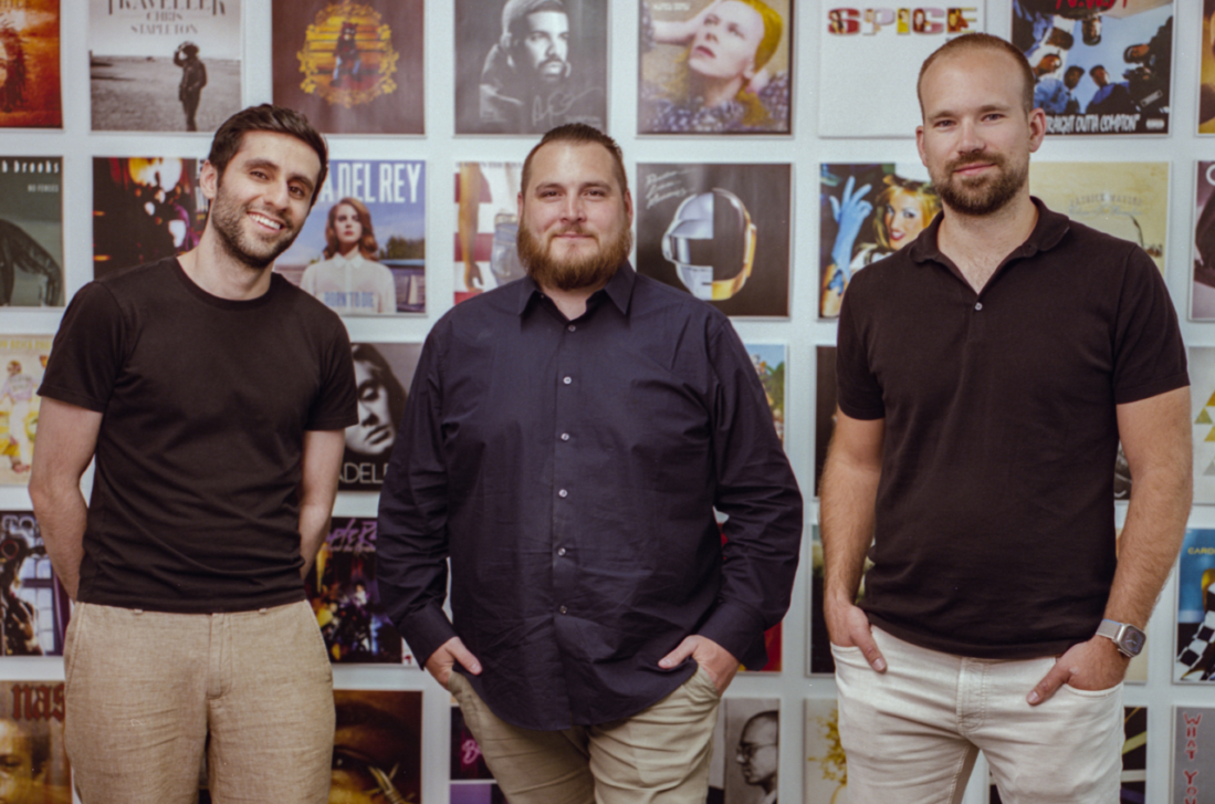 Pouria Assadipour, Andrew Batey and Morgan Hayduk from Beatdapp