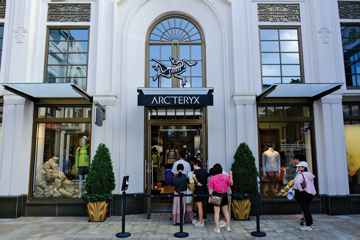 An Arc’teryx outlet in Shanghai